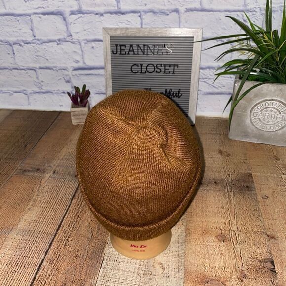 Carhartt Beanie Hat Men's One Size Knit Cuffed Brown - Picture 3 of 6